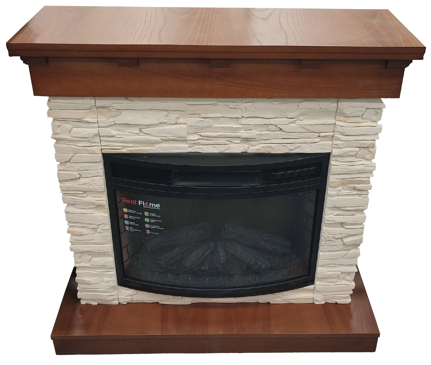 каминокомплект oldrockp 25  дуб +firefield 25 картинка анонса te-plo.ru
